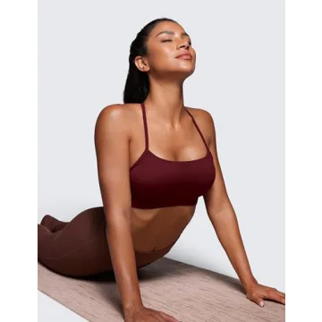 CRZ YOGA Butterluxe Women's Y Back Sports Bra Soft Support