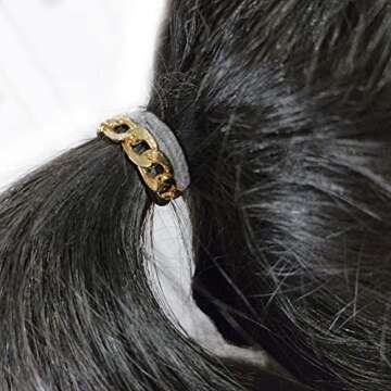 Elegant 14k White Gold Hair Tie Bracelets - Set of 3