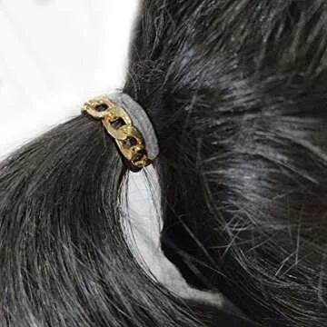 Elegant 14k White Gold Hair Tie Bracelets - Set of 3