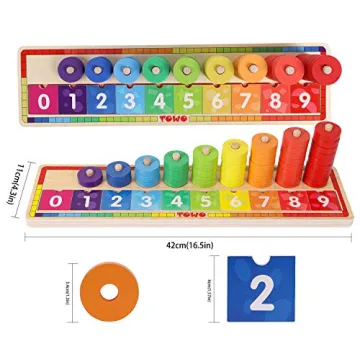 Wooden Stacking Rings for Kids Learning and Fun