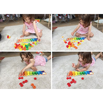 Wooden Stacking Rings for Kids Learning and Fun