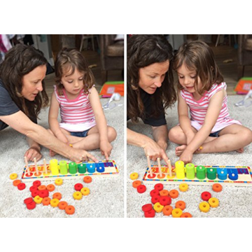 Wooden Stacking Rings for Kids Learning and Fun