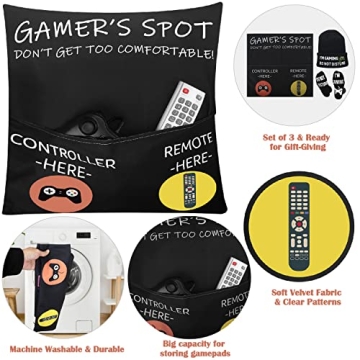 Gamer Gift Set: Pocket Pillow Cover, Socks & Beanie