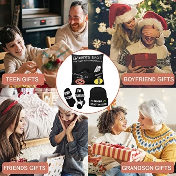 Gamer Gift Set: Pocket Pillow Cover, Socks & Beanie