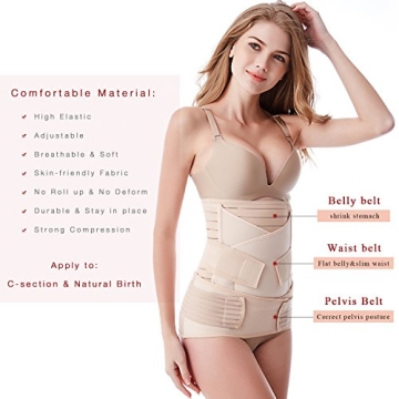 Postpartum Belly Band 3 Belts for Women C-Section Recovery