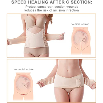 Postpartum Belly Band 3 Belts for Women C-Section Recovery