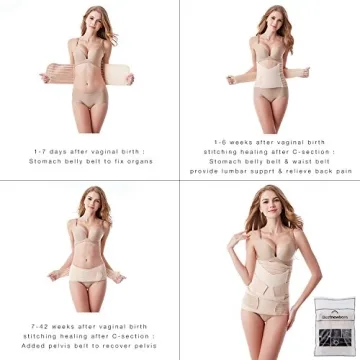 Postpartum Belly Band 3 Belts for Women C-Section Recovery
