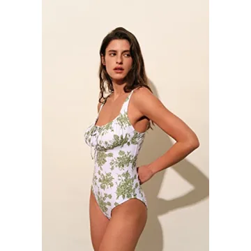 Shop BERLOOK Women’s Tie Floral Eco-Friendly Tankini