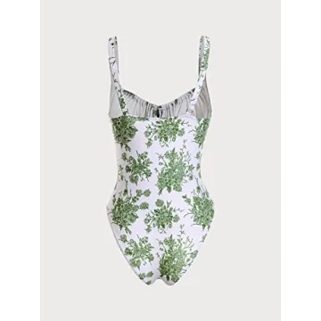 Shop BERLOOK Women’s Tie Floral Eco-Friendly Tankini