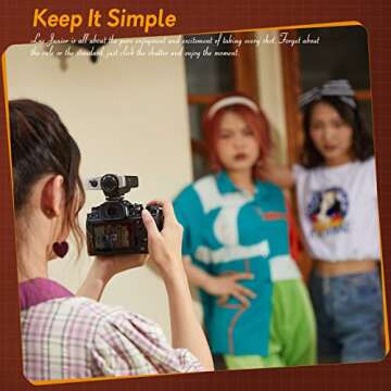 Godox Lux Junior Retro Camera Flash,GN12 6000K±200K CCT,Auto & Manual Modes 1/1-1/64 Flash Power,28mm Focal Length,for Fujifilm,for Canon,for Nikon, for Olympus, for Sony Camera