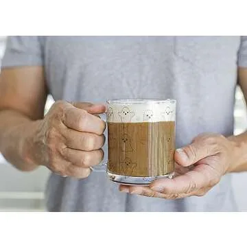 Pearhead Glass Ghost Mug for Halloween Coffee Lovers