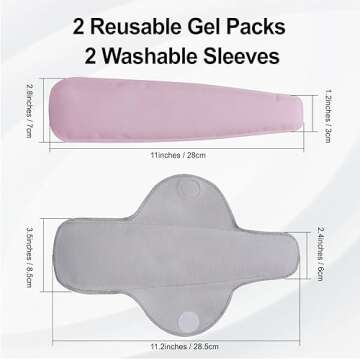 Pallesen Reusable Perineal Ice Packs, Perineal Cooling Pad, Postpartum Cold Packs, Cold and Hot Pack...