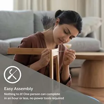 Hillsdale Somerset Backless Wood Vanity Stool for Any Room