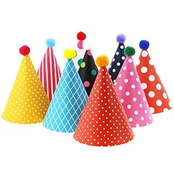 Vesil Kids Birthday Party Hats - Vibrant Designs for All Ages