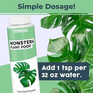 TPS NUTRIENTS Monstera Plant Food for Monsteras and Philodendrons, Tropical Houseplant Liquid Fertilizer 8 oz (250mL)
