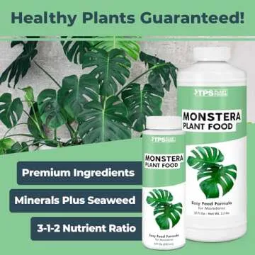 TPS NUTRIENTS Monstera Plant Food for Monsteras and Philodendrons, Tropical Houseplant Liquid Fertilizer 8 oz (250mL)