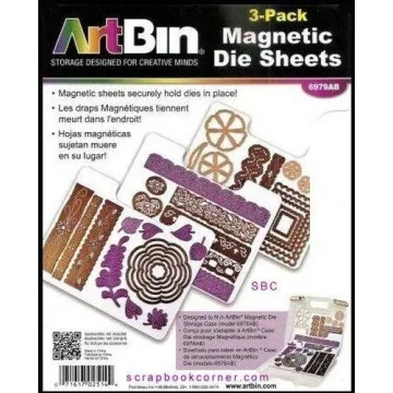 ArtBin Magnetic Die Sheet Set 3-Pack for Crafters