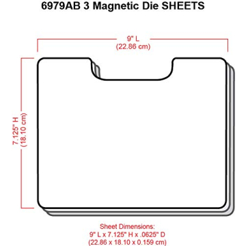 ArtBin Magnetic Die Sheet Set 3-Pack for Crafters