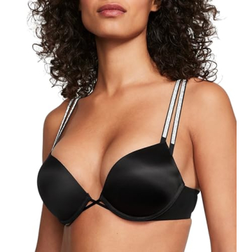 Victoria's Secret Bombshell Push Up Bra - Adds 2 Cups, Adjustable Double Shine Straps, Sexy Padded B...