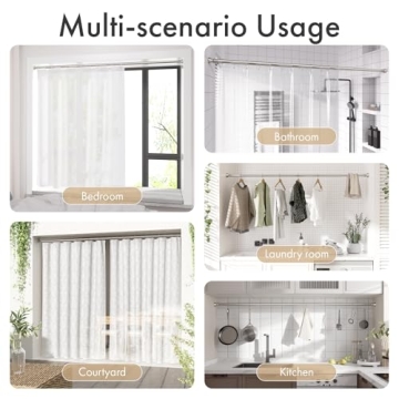 Amazer Spring Tension Shower Curtain Rod for Easy Installation