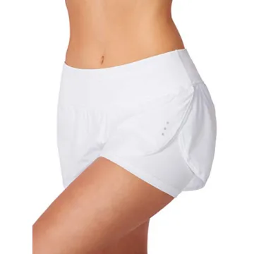 Soothfeel Women's 2 in 1 Running Workout Shorts