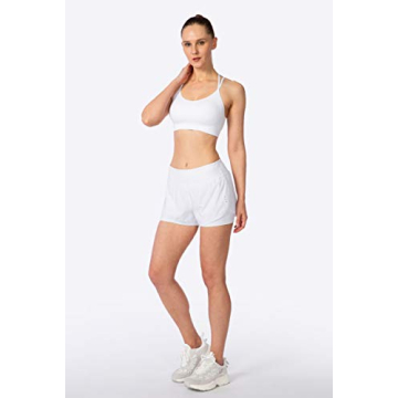 Soothfeel Women's 2 in 1 Running Workout Shorts