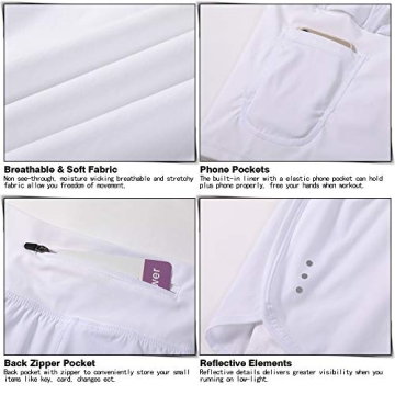 Soothfeel Women's 2 in 1 Running Workout Shorts