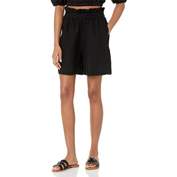 The Drop Women's Priya Pull-On Linen Short - Perfect for Summer Activities