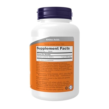 NOW Foods NAC 1000 mg Free Radical Protection