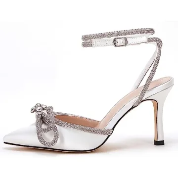 Elegant VETASTE Crystal Pumps for Weddings and Prom