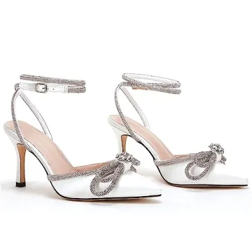 Elegant VETASTE Crystal Pumps for Weddings and Prom