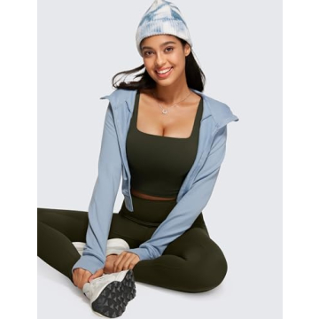 CRZ YOGA Women's Longline Sports Bra - Comfort Meets Style