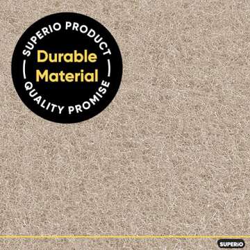 Superio Scouring Pad Pack of 24 - Non-Scratching Natural Sisal Cleaning Scrub Pads, Eco-Friendly Resuable Kitchen Scrubbing Pads
