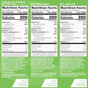 No Cow High Protein Bars Variety Pack - Vegan, Gluten-Free & Delicious