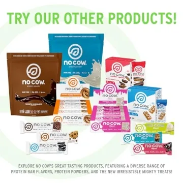 No Cow High Protein Bars Variety Pack - Vegan, Gluten-Free & Delicious