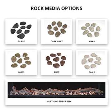 Modern Flames Landscape Series Pro MultiView 3-Sided Wall Mount/Built-In Electric Fireplace (LPM-6816-TH-WTC/LP), 68-Inch, Wireless Thermostat & Full Wall Control