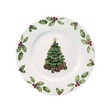 Pfaltzgraff Christmas Day Dinnerware Set, Service For 8, White