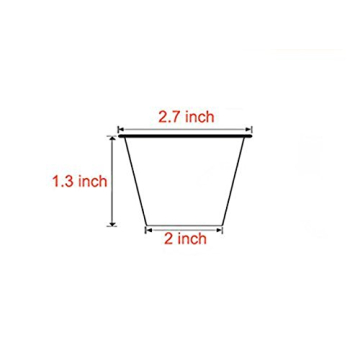 Hecentur Colorful Rainbow Baking Cake Cups - 100PC