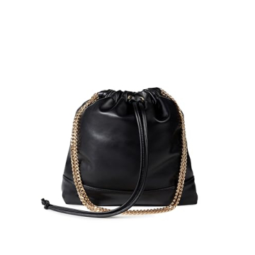 The Drop Women's Nyjah Chain Strap Tote - Elegant Black Bag with Chain Detail