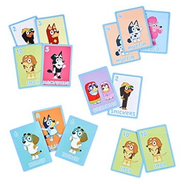Bluey 5 in 1 Card Game Set for Family Fun