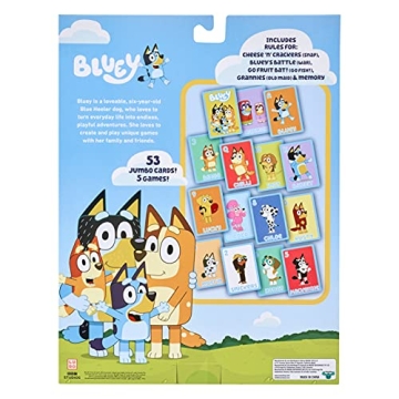 Bluey 5 in 1 Card Game Set for Family Fun