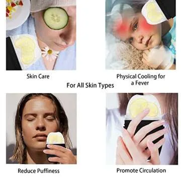 2Pack Ice Roller for Face, Evmliy Silicone Ice Face Roller to Tighten and Lift skin for Face & Eye Puffiness Relief, Reusable Facial Mold for Neck Natural Glow, Skin care for women beauty