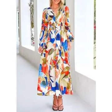 PRETTYGARDEN Women's Floral Maxi Dress for Summer Events