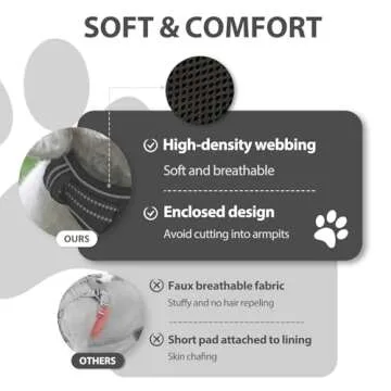 Adjustable No Pull Dog Harness with Reflective Details