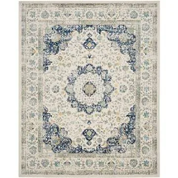Luxurious SAFAVIEH Evoke Area Rug, 8'x10', Ivory & Blue