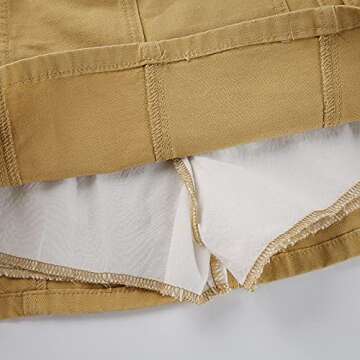 SOLILOQUY Retro Denim Mini Skirt - Y2K Style & Comfort