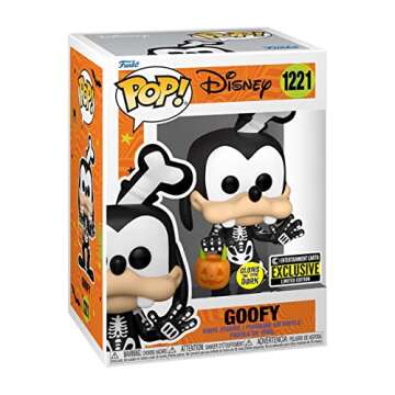 Funko Pop! Disney - Goofy (Skeleton) Glow in The Dark Figure (Entertainment Earth Exclusive)