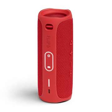 JBL Flip 5 Waterproof Portable Bluetooth Speaker Bundle with Protective Sleeve (Red)