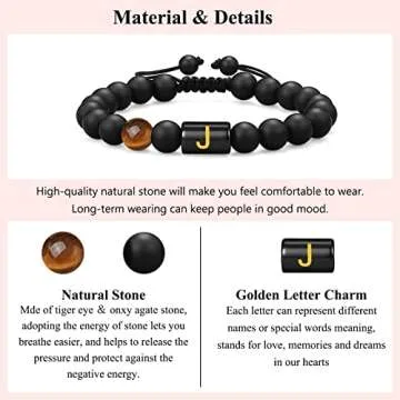 Inspirational Initial Bracelet for Teen Boys Gift Ideas