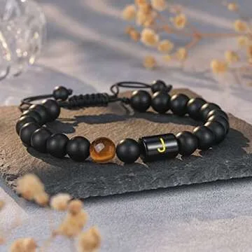 Inspirational Initial Bracelet for Teen Boys Gift Ideas